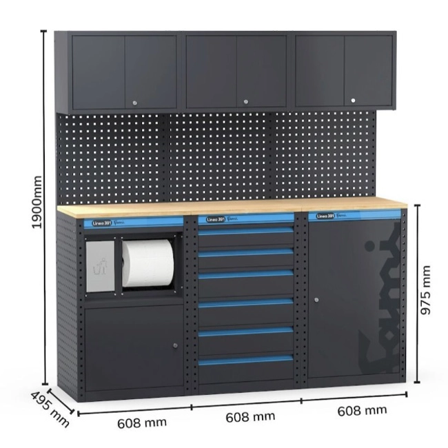 Vendita online Arredo per officina e garage da 1824x495x1900 mm.